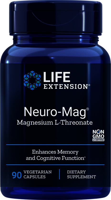 贈り物 ニューロマクマグネシウムL-トレオン酸 90ベジカプセル Life Extension Neuro-Mag Magnesium L-Threonate,  90 Veg Capsules