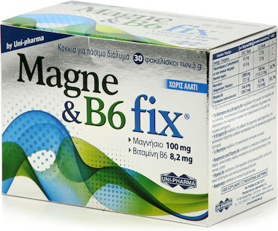 Uni-Pharma Magne & B6 Fix 30 sachets Raspberry