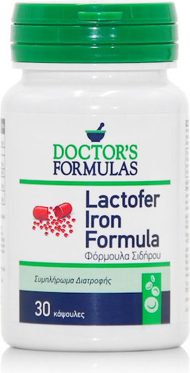 Doctor's Formulas Lactofer Iron Formula με Βιταμίνη C 30 κάψουλες