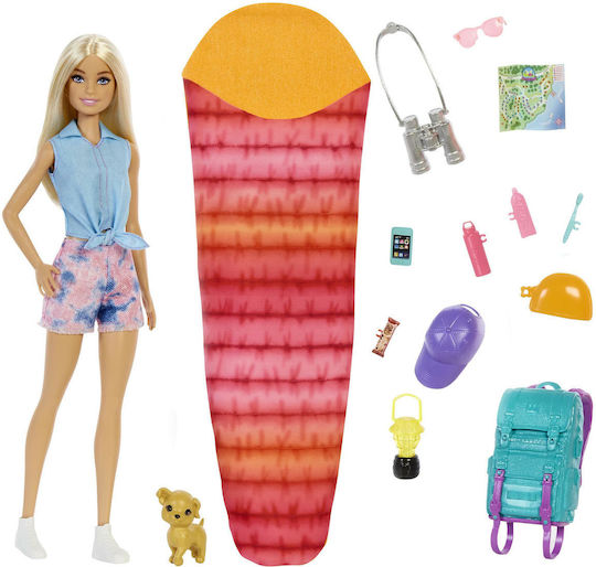 Barbie Family Camping Malibu Set de păpuși pentru 3+ ani+ Ani 29.8cm.