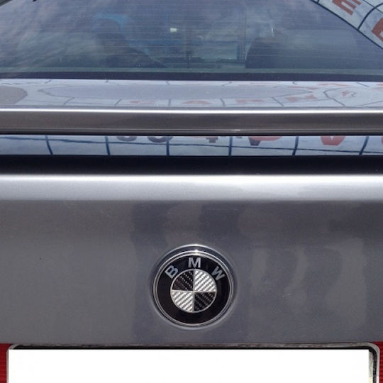 Race Axion Auto-Marke Haube Logo für Bmw Auto Motorhaube Emblem 7,3 cm Metall Schwarz/Chrom/Kohlefaser