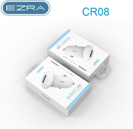 Ezra Car Charger White with a Port USB