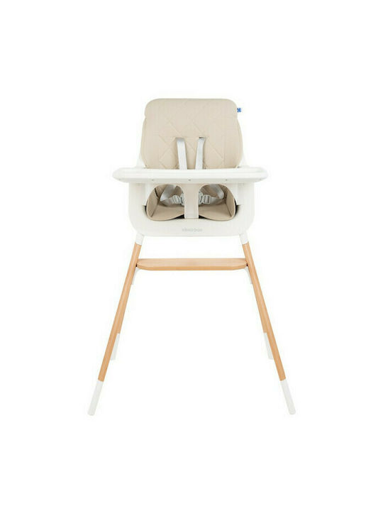 Kikka Boo Modo Highchair 2 in 1 & Leatherette Seat Beige