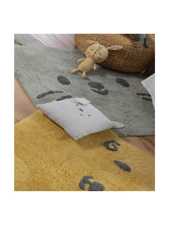 Nef-Nef Homeware Διακοσμητικό Μαξιλάρι Κούνιας "Hello World" Πράσινo 30x30cm