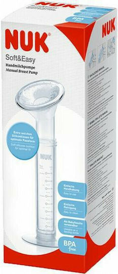 Nuk Soft & Easy Χειροκίνητο Μονό Θήλαστρο Διάφανο