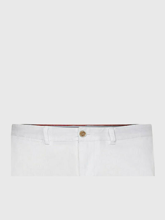 Bleecker Παντελόνι Chino Ελαστικό σε Slim Εφαρμογή Λευκό