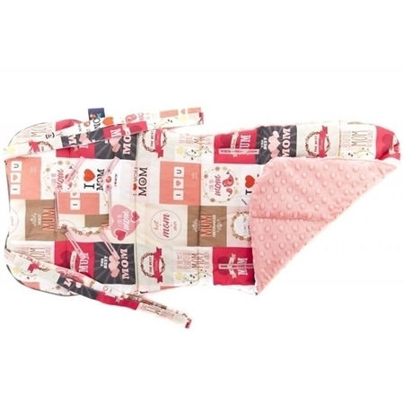 Cuddly Zoo Stroller Seat Liner Double Sided Mom 35x85cm Coral