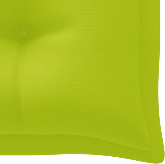 vidaXL Garden Swing Cushion with Backrest Bright Green 200x50cm