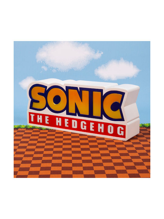 Fizz Creations Παιδικό Διακοσμητικό Φωτιστικό Sonic Hedgehog Logo Κίτρινο 23x6x13εκ.