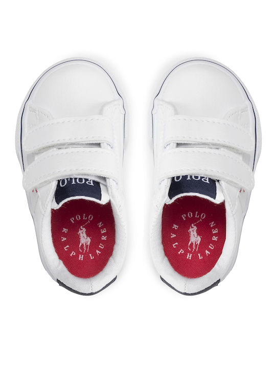 Sneakers pentru copii Sayer Ez cu Velcro Albe