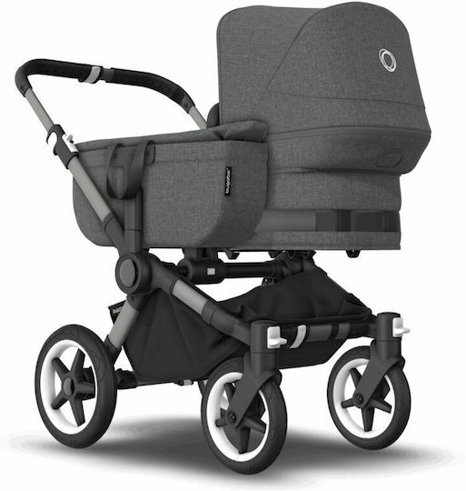 Bugaboo Donkey 5 Mono Complete Adjustable 2 in 1 Baby Stroller Suitable for Newborn Graphite - Grey Melange 13kg