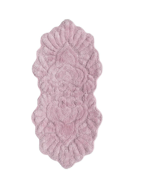 Palamaiki Badematte Baumwolle Oval Eden Pink 50x80cm