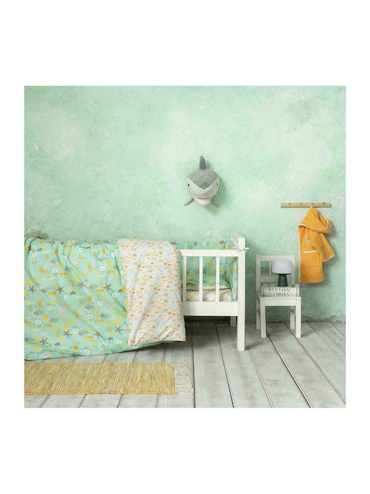 Nima Cotton Baby Quilt Oceanis 100x140cm Multicolour