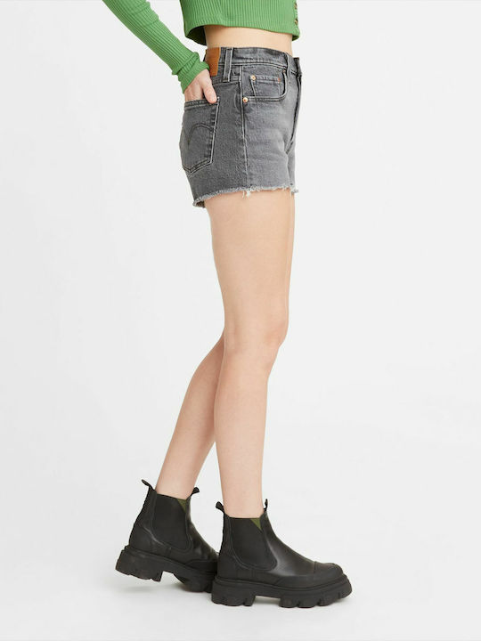 501 Original Botanica Γυναικείο Τζιν Ψηλόμεσο Σορτς Dark Grey
