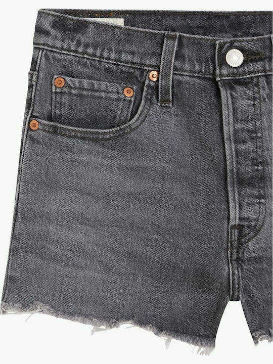 501 Original Botanica Γυναικείο Τζιν Ψηλόμεσο Σορτς Dark Grey