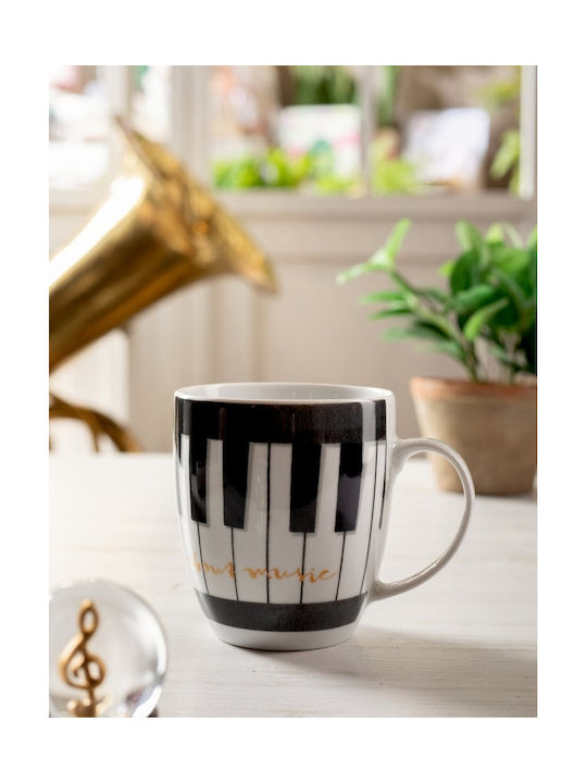 Die Spiegelburg About Music Tasse aus Porzellan Bunt 1Stück