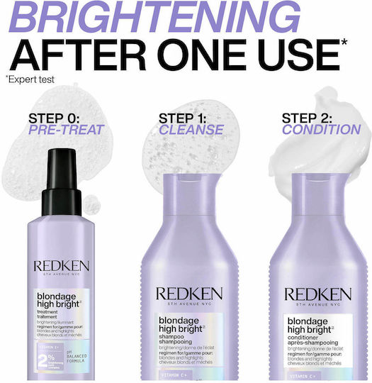 Redken Blondage High Bright Conditioner Farberhalt für Gefärbt Haare 300ml