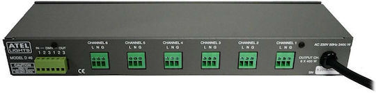 Atel Lights D46 DMX Lighting Controller with 6 Control Channels / 1 XLR Input