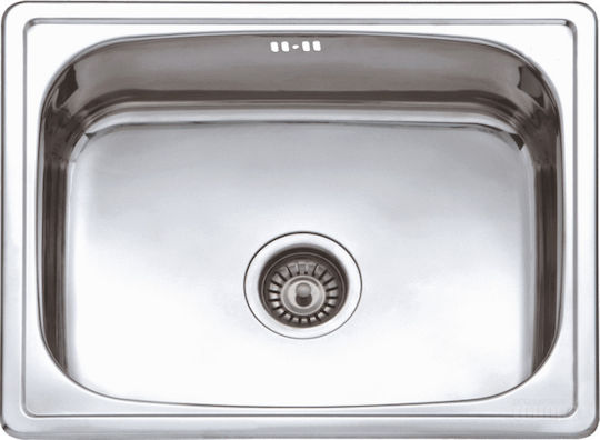 Geman Drop-In Inox Μ60xΠ50cm Silver