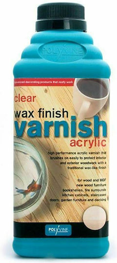Polyvine Wax Finish Lac de finisare pentru apa Taupe Satin 500ml