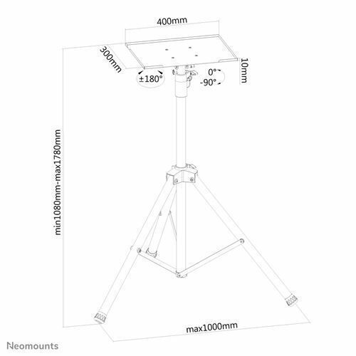 Neomounts Стойка Монитор до 32" Черна (NS-FS200BLACK)