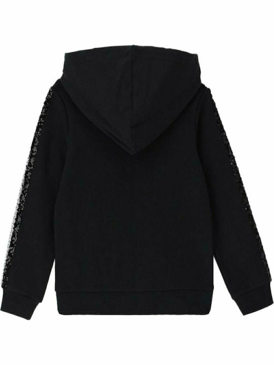 Kids Sweatshirt Cardigan Black DBA3570F1