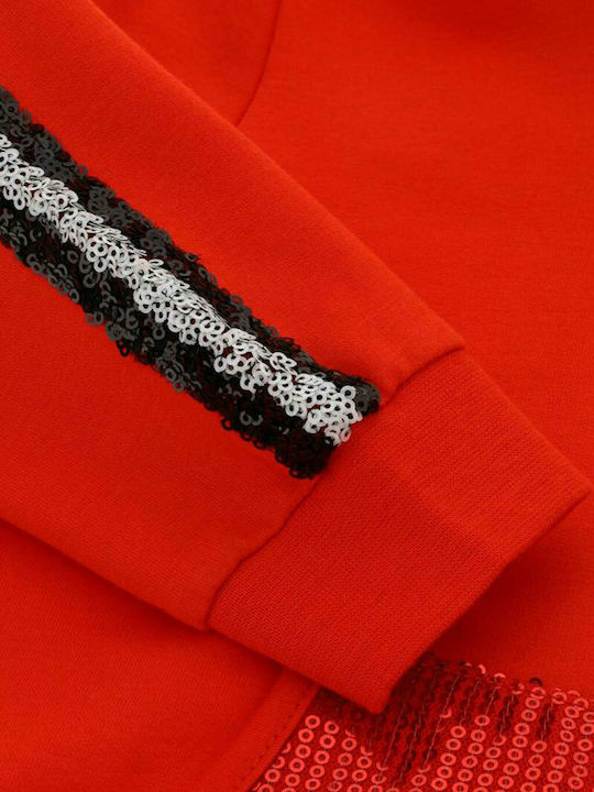 Kinder-Sweatshirt Strickjacke Rote DBA3570F1