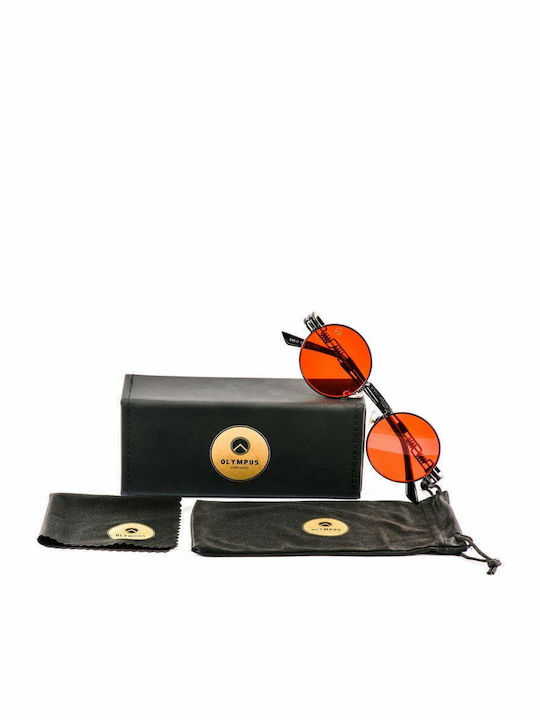 Olympus Sunglasses Apollo Unisex Γυαλιά Ηλίου με Μεταλλικό Σκελετό Red Black 01-008
