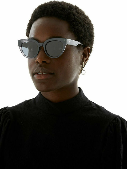 Komono Lucile Damen-Sonnenbrille mit Kunststoffrahmen Mirage Grey