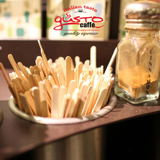 Gusto Drink Stirrer 12cm 1000pcs Brown