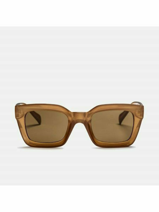 Chpo Anna Sunglasses with Brown Plastic Frame and Brown Lens 16132RB