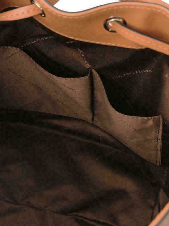 Vittoria Leather Women's Pouch Shoulder Cognac