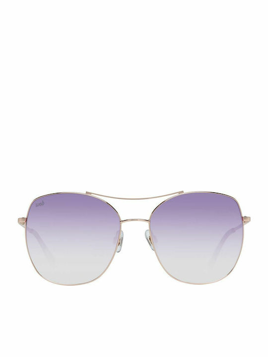 Web Unisex Ochelari de soare cu Auriu Cadru și Violet Lentilă WE0245 33Z