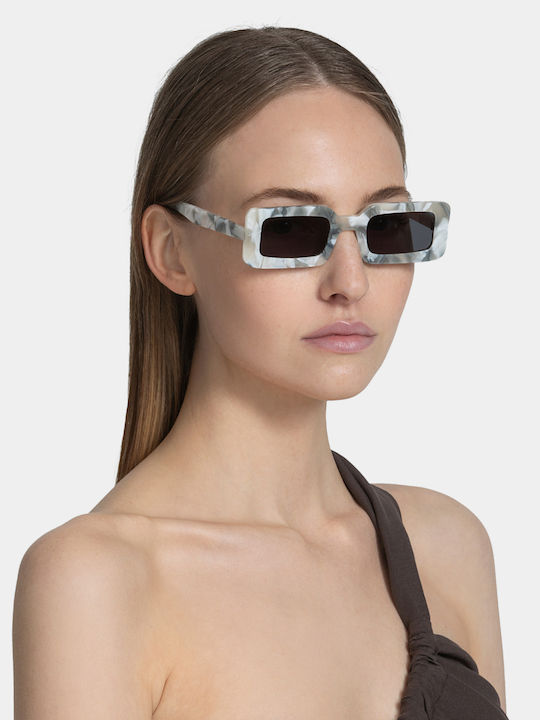 De Sunglasses Lamda Women's Sunglasses with Plastic Frame Marble