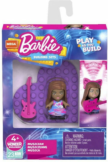 Mega Bloks Bausteine Barbie für 4+ Jahre Jahre 25Stück (Verschiedene Designs/Sortimente von Designs) 1 Stk