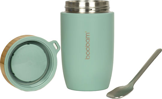 Boobam Cutie pentru Mâncare Termos Inox Verde 500ml 1buc