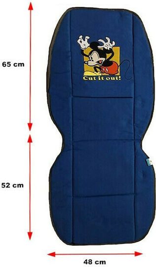 Carner Σετ Πλατοκαθίσματα Αυτοκινήτου 2τμχ Disney Mickey Mouse / Donald Duck Μπλε Διπλής Όψης