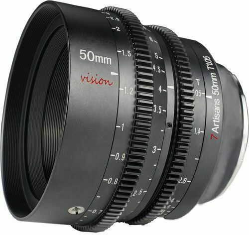 7artisans Crop Kameraobjektiv 50mm T1.05 Festbrennweite für Sony E Mount Black