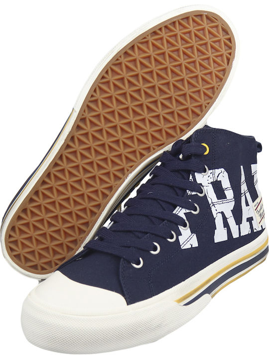 Beta High Double Ανδρικά Μποτάκια Navy Μπλε