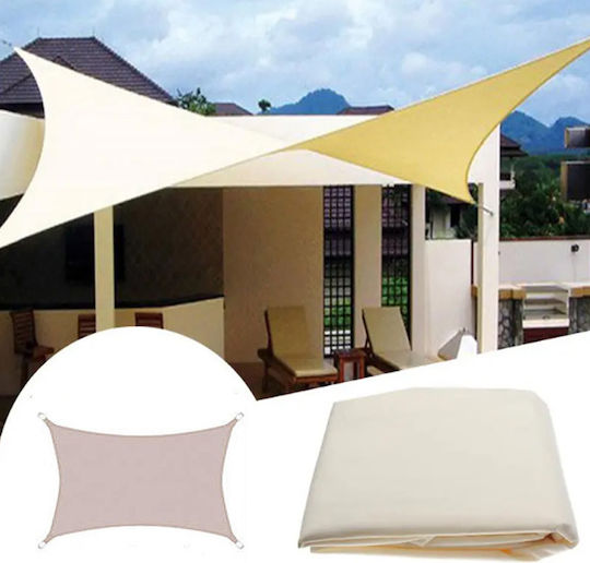 Lianos Правоъгълена Shade Sail Екрю 3x4m 160гр/кв.м