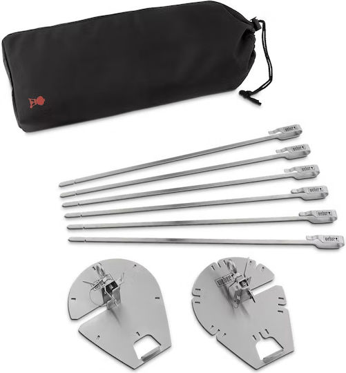 Weber Rotisserie Skewer Βάση Ψησίματος από Ανοξείδωτο Ατσάλι