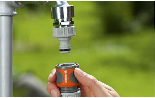 Gardena 18220-50 Faucet Hose Connector with Female Thread 21mm Gray