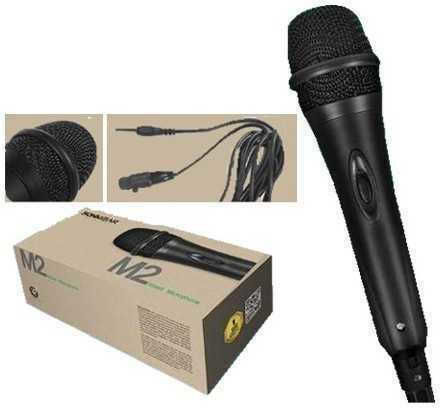 Sonic Gear M2 Δυναμικό Микрофон Ръчно изработено за Вокали в Черен Цвят