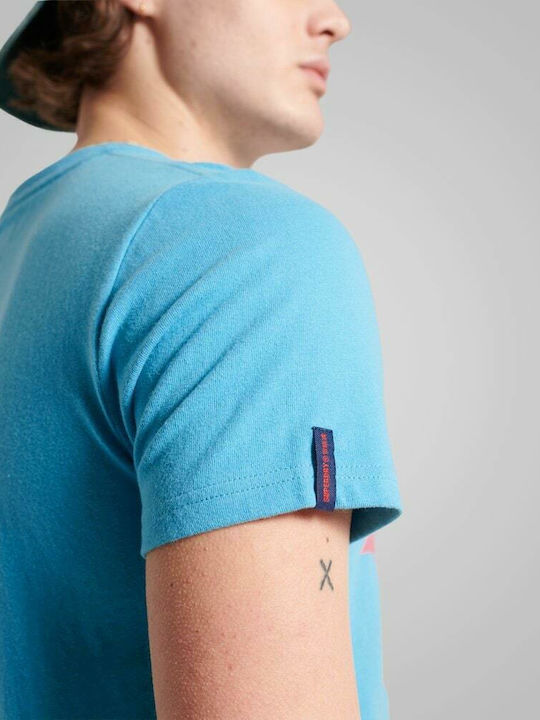 Collegiate Graphic Standard Weight T-Shirt Ocean Blue