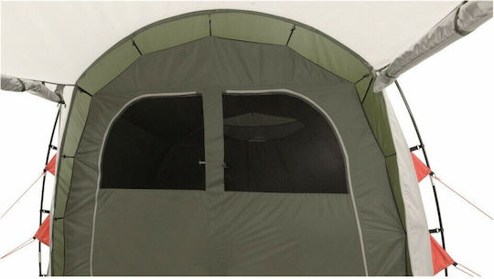 Easy Camp Huntsville 600 Twin Camping Tent Tunnel Green with Double Cloth 4 Seasons for 6 People 605x240x200cm
