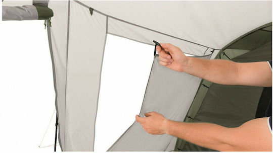 Easy Camp Huntsville 600 Twin Camping Tent Tunnel Green with Double Cloth 4 Seasons for 6 People 605x240x200cm