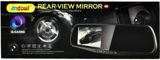 Andowl Καθρέπτης με Κάμερα DVR Αυτοκινήτου 1080P με Οθόνη 4.5"