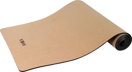 AMILA Exercise Mat Brown with Carry Strap (173x61x0.6cm)