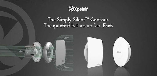 Xpelair C4SR Wall-mounted Ventilator Bathroom 100mm White