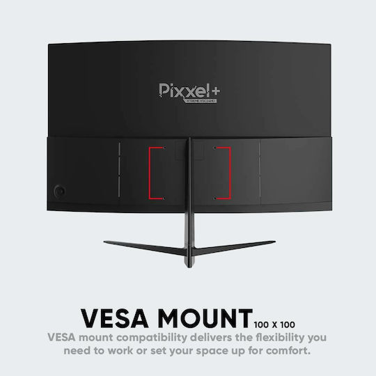 Armaggeddon Pixxel+ Xtreme XSC24HD AHVA Curved Monitor 23.6" FHD 1920x1080 165Hz με Χρόνο Απόκρισης 1ms GTG